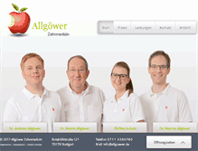 Tablet Screenshot of allgoewer.de